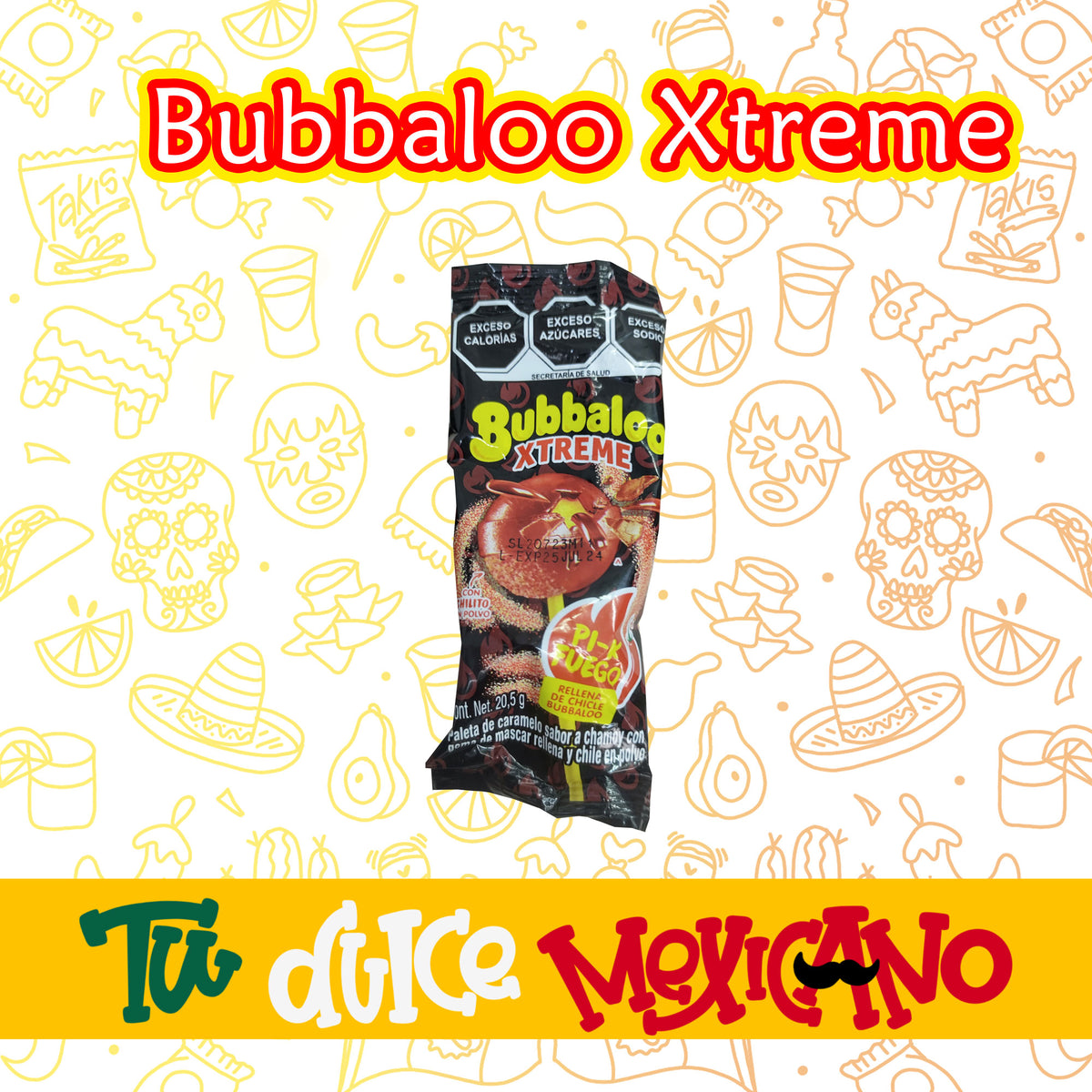 Paleta bubbaloo Xtreme