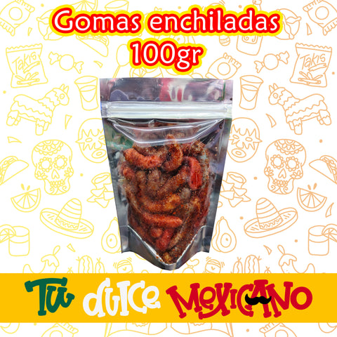 Gomas enchiladas gusanos 100 gr