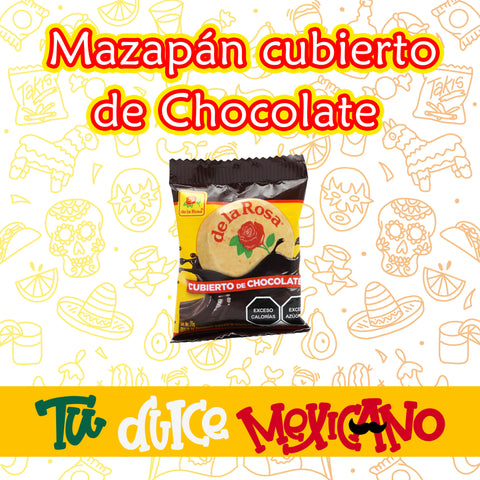 Mazapán cubierto de chocolate