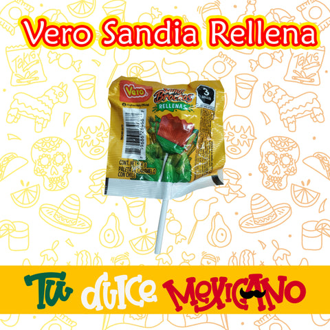 Paleta Vero sandía rellena